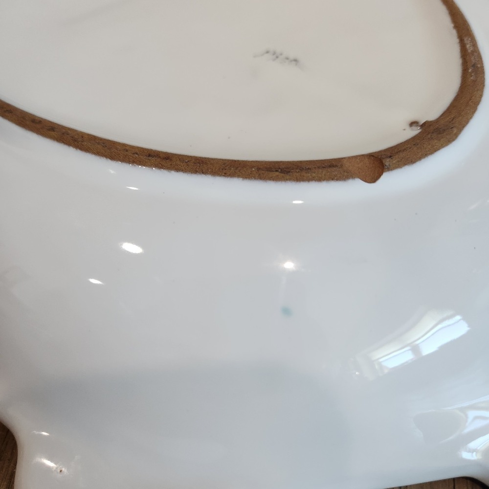Caleca Greco Hand Painted Italy Fish Shaped Server Platter Marina Yellow Blue - Picture 11 of 15